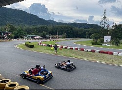 Ride a go-kart